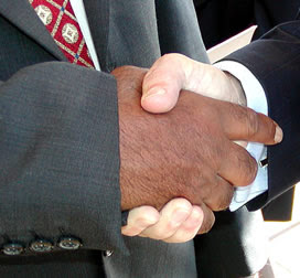 handshake business partnership